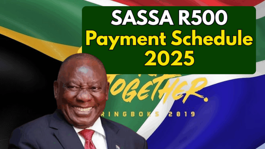November 2025 SASSA R500 Payment