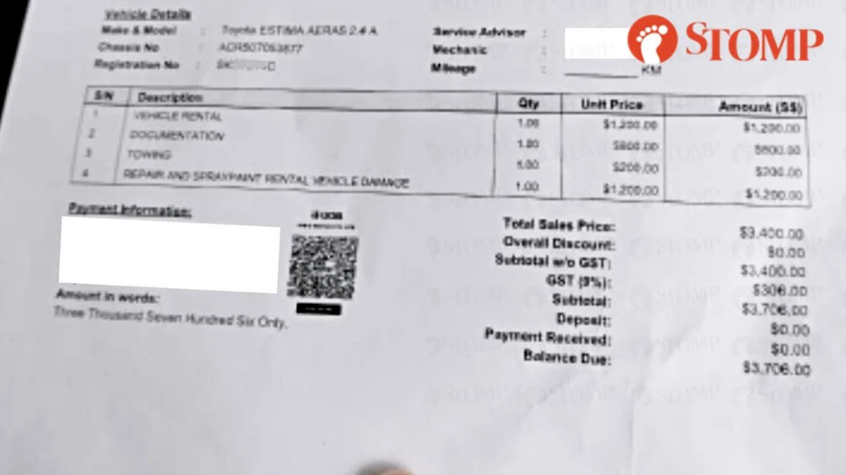 Car Owner’s Standoff With Auto Workshop Over S$3,706